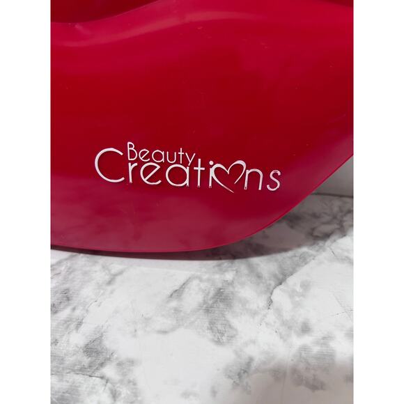 Beauty Creations Lip Shaped Case (ONLY) Red Plastic Box Trinket Makeup Jewelry - Picture 3 of 7